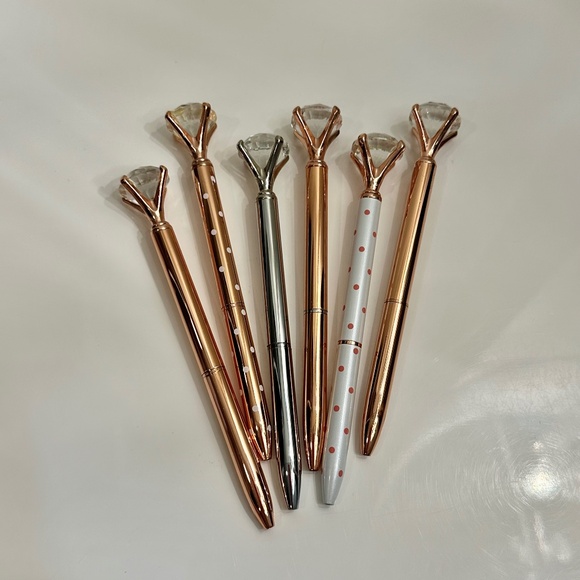 Rose Gold Diamond Top Pens - Picture 1 of 1